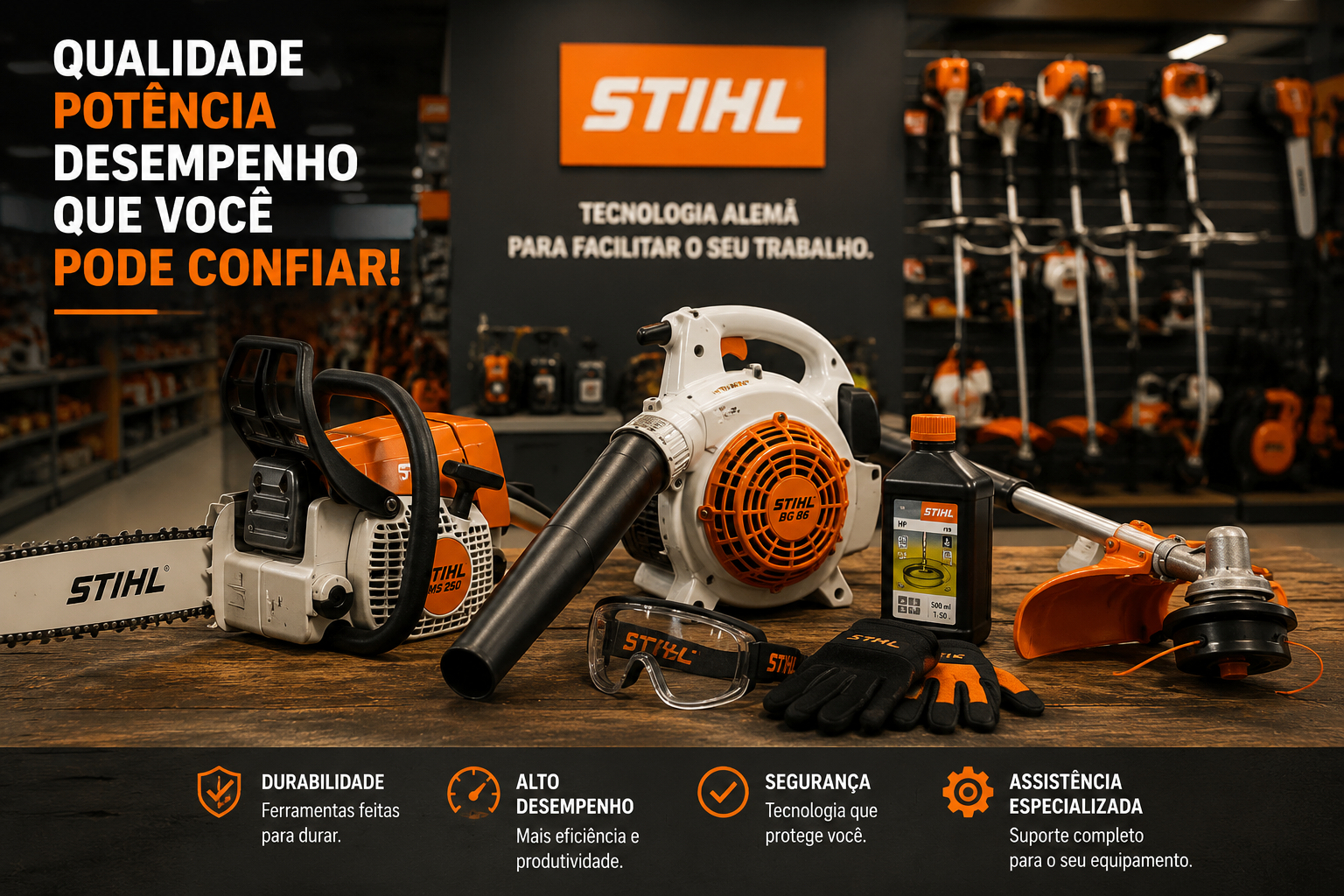 EPIs STIHL: SEGURANÇA, CONFORTO E CONFIANÇA PARA QUEM LEVA O TRABALHO A SÉRIO